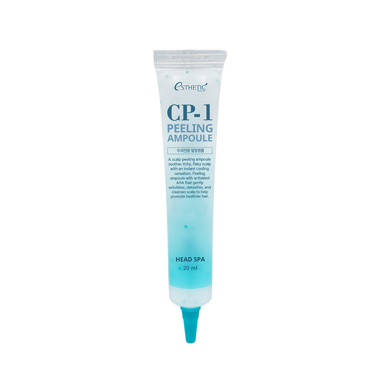CP-1 Head Spa Peeling Ampoule galvas ādas pīlings AHA BHA skābes vitamīns C E piparmētra rozmarīns tējas koks attīroša ampula matu kopšana galvas ādas attīrīšana matu pīlings
