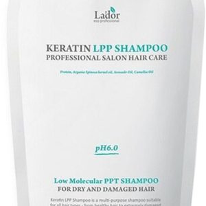 Lador Keratin LPP šampūns bezsulfātu šampūns keratīns augu eļļas arganeļļa avokado eļļa matu kopšana dziļa attīrīšana matu stiprināšana zīdains mirdzums matu veselība matu stāvokļa uzlabošana keratīns matu kutikulas uzturs
