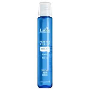 Lador Perfect Hair Fill-up fillers matu atjaunošana bojāti mati keramīdi keratīns kolagēns zīda aminoskābes mitrināšana matu rekonstrukcija krāsoti mati ilgviļņi sausi mati matu kopšana