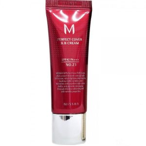 MISSHA Perfect Cover BB krēms tonālais krēms SPF 42 mitrinošs izgaismojošs anti-age grumbu izlīdzināšana pigmentācija ādas kopšana BB krēms jutīgai ādai eļļas ekstrakti hialuronskābe