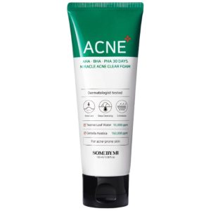 Some By Mi AHA-BHA-PHA 30 Days Miracle Acne Clear Foam attīrošas putas problemātiskai ādai, 100ml
