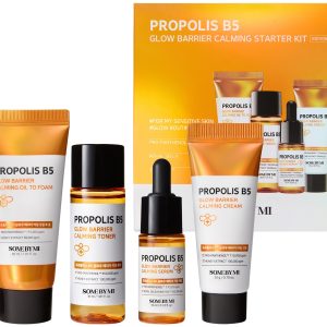 SOME BY MI Propolis B5 Glow Barrier Calming Starter Kit miniatūru komplekts ar propolisu