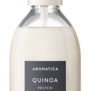 aromatica quinoa protein hair ampoule matu serums bojātiem matiem atjaunojošs serums kvinojas proteīns mitrinošs dabīgā matu kopšana korejiešu kosmētika