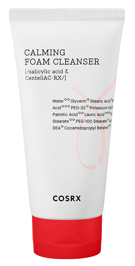COSRX AC Collection Calming Foam Cleanser nomierinošas mazgāšanas putas problemātiskai ādai, 80ml.