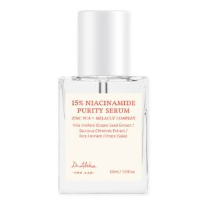Dr.Althea Pro Lab 15% Niacinamide Purity Serum balinošs serums ar niacinamīdu un cinku, 30ml.