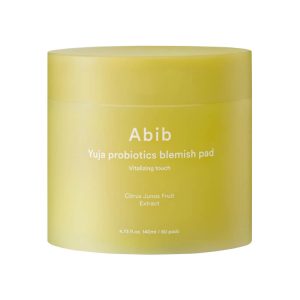 Abib Yuja Probiotics Blemish Pad vitamīnu tonizējoši spilventiņi ar yuzu, 140ml.