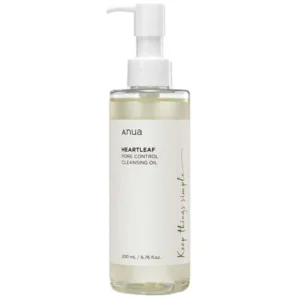 Anua Heartleaf Pore Control Cleansing Oil hidrofila eļļa dziļai poru attīrīšanai, 200ml.