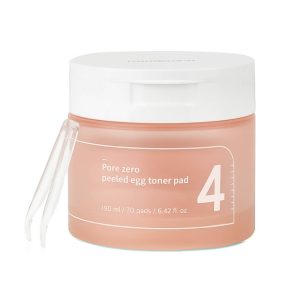 Numbuzin No.4 Pore Zero Peeled Egg Toner Pad tonera-pīlinga spilventiņi, 190ml/70pcs.