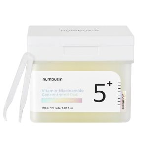 Numbuzin No.5 Vitamin Niacinamide Concentrated Pad izgaismojoši spilventiņi ar niacinamīdu, 180ml (70pcs).