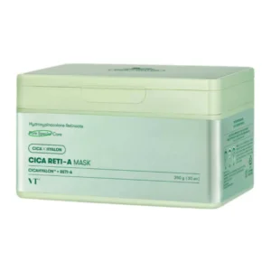 VT Cosmetics Cica Reti-A Mask poras sašaurinošu masku komplekts ar retinolu, 30pcs