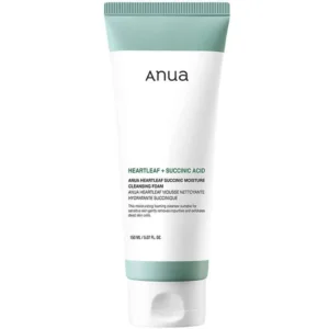 Anua Heartleaf Succinic Moisture Cleansing Foam mitrinošas un nomierinošas sejas putas