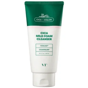 VT Cosmetics Cica Mild Foam Cleanser putas jutīgai ādai ar centellu