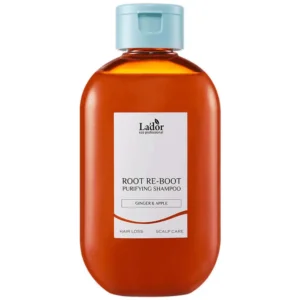 Lador Root Re-Boot Purifying Shampoo Ginger & Apple 300ml attīrošs šampūns jutīgai un taukainai galvas ādai ar ingveru un mentolu